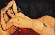 Amedeo Modigliani Reclining Nude with Arm Across Her Forehead painting